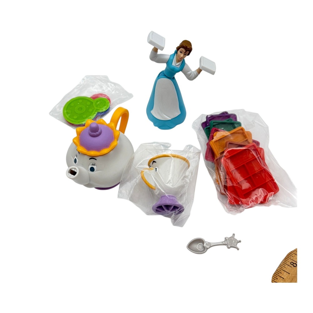 McDonalds Happy Meal 2002 Disney Beauty and the Beast Belle Cogsworth Potts